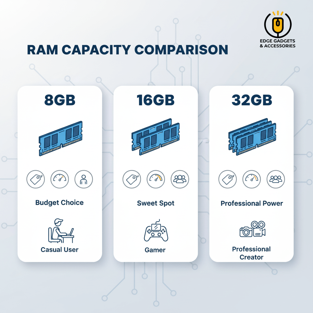 RAM: 8GB vs 16GB vs 32GB - What Do You Really Need? - Edge Gadgets and Accessories