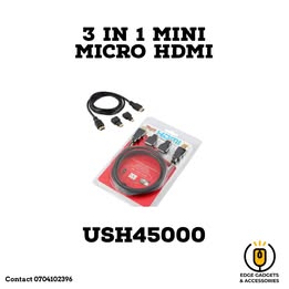 3 in 1 Mini Micro HDMI - Edge Gadgets and Accessories